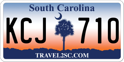 SC license plate KCJ710