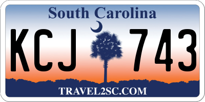SC license plate KCJ743