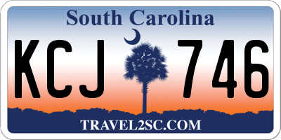 SC license plate KCJ746