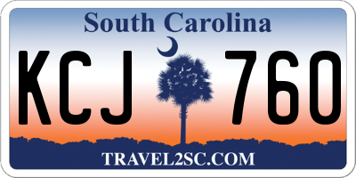SC license plate KCJ760