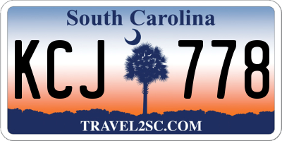 SC license plate KCJ778