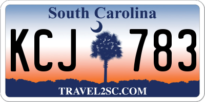 SC license plate KCJ783