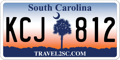 SC license plate KCJ812