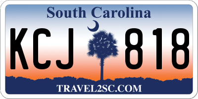SC license plate KCJ818