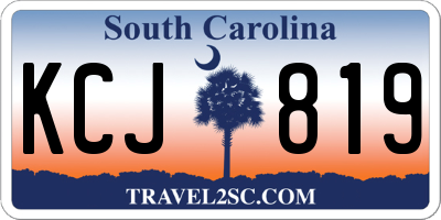SC license plate KCJ819