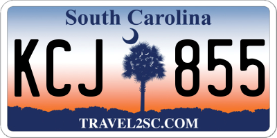 SC license plate KCJ855