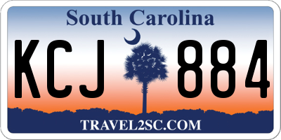 SC license plate KCJ884