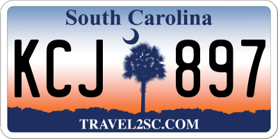 SC license plate KCJ897