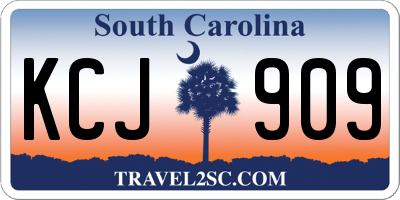 SC license plate KCJ909