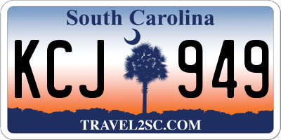 SC license plate KCJ949