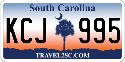 SC license plate KCJ995