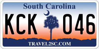 SC license plate KCK046