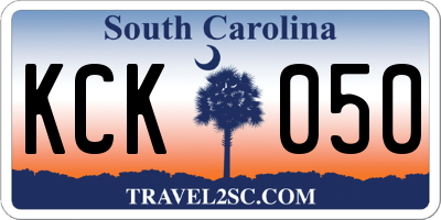 SC license plate KCK050
