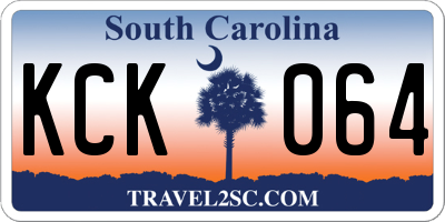 SC license plate KCK064