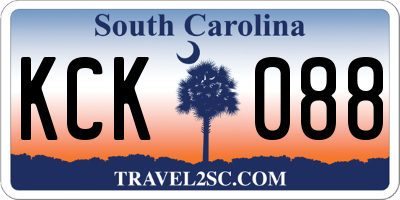 SC license plate KCK088
