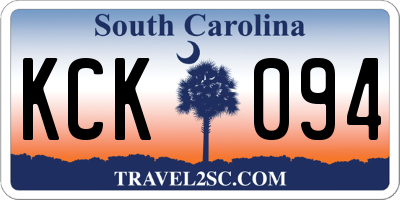 SC license plate KCK094