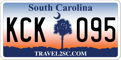 SC license plate KCK095