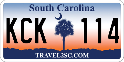 SC license plate KCK114