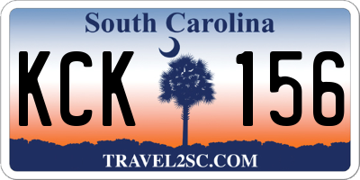 SC license plate KCK156