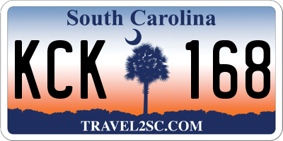 SC license plate KCK168