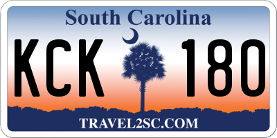 SC license plate KCK180