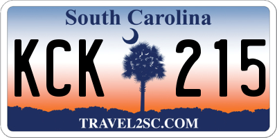SC license plate KCK215