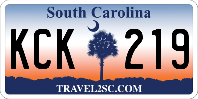 SC license plate KCK219