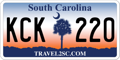 SC license plate KCK220