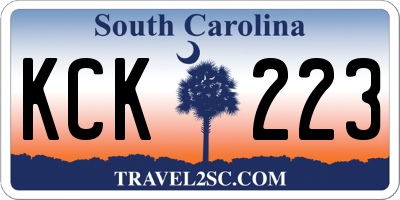 SC license plate KCK223