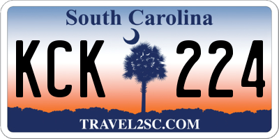 SC license plate KCK224