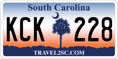 SC license plate KCK228