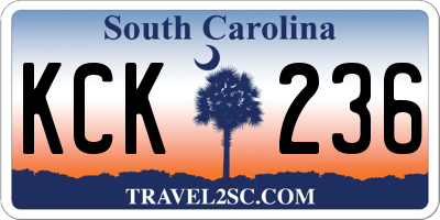 SC license plate KCK236