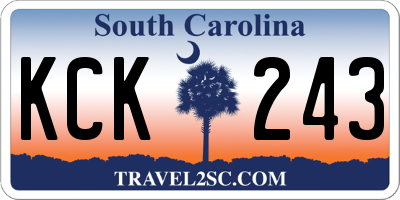 SC license plate KCK243