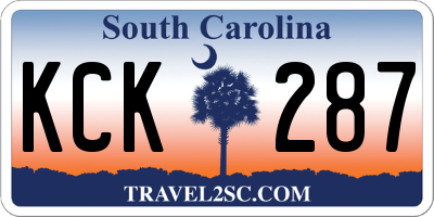 SC license plate KCK287