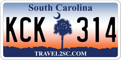 SC license plate KCK314