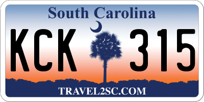 SC license plate KCK315