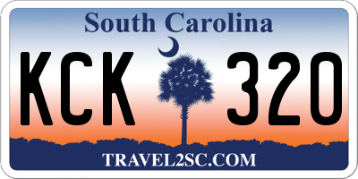 SC license plate KCK320