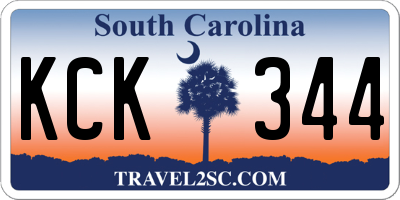 SC license plate KCK344