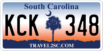 SC license plate KCK348