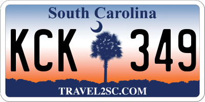 SC license plate KCK349