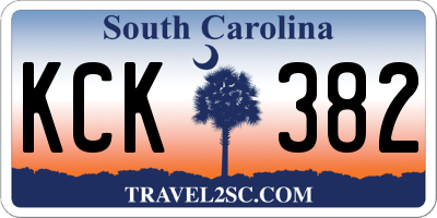 SC license plate KCK382