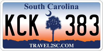 SC license plate KCK383