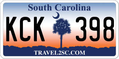 SC license plate KCK398