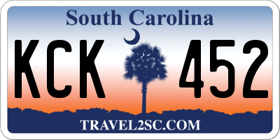 SC license plate KCK452