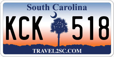 SC license plate KCK518
