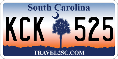 SC license plate KCK525