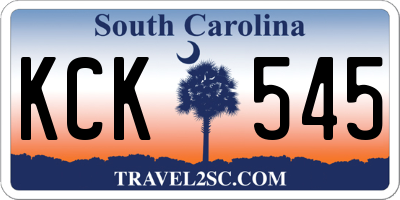 SC license plate KCK545