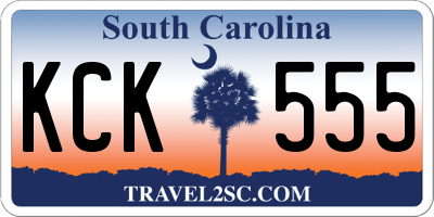 SC license plate KCK555