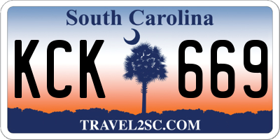 SC license plate KCK669