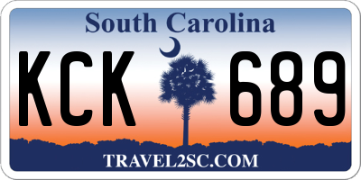 SC license plate KCK689